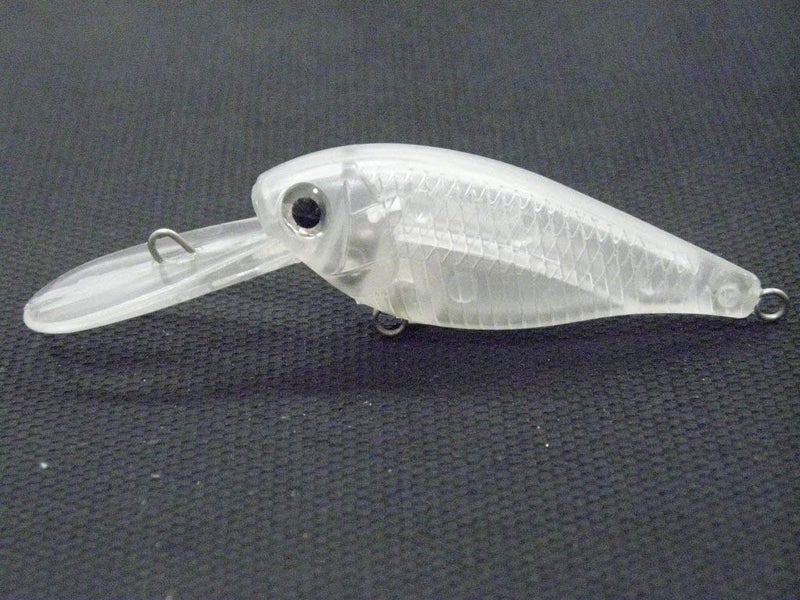wLure 10 Blank Unpainted Crankbait Wide Wobble Deep Diver Jerkbait Slow Floating Fishing Lures with Free Eyes UPC549 - Image 1